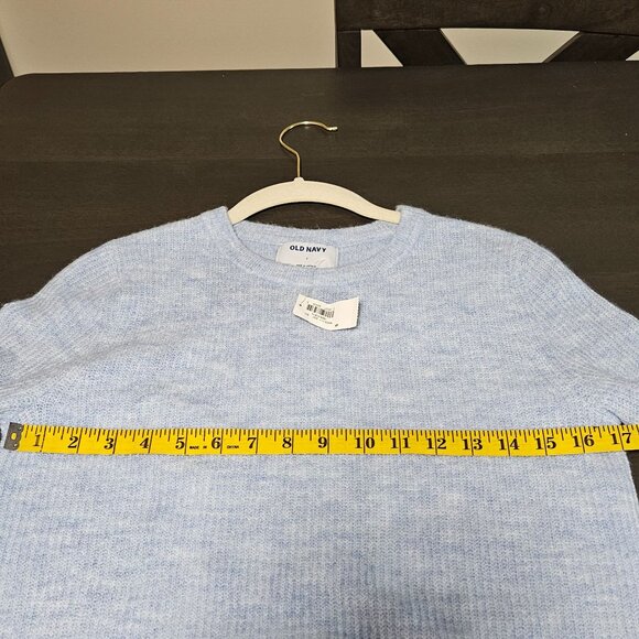 NWT Old Navy Womens Light Blue Sweater S Ribbed Knit Long Sleeve Crewneck Soft A - Picture 10 of 12
